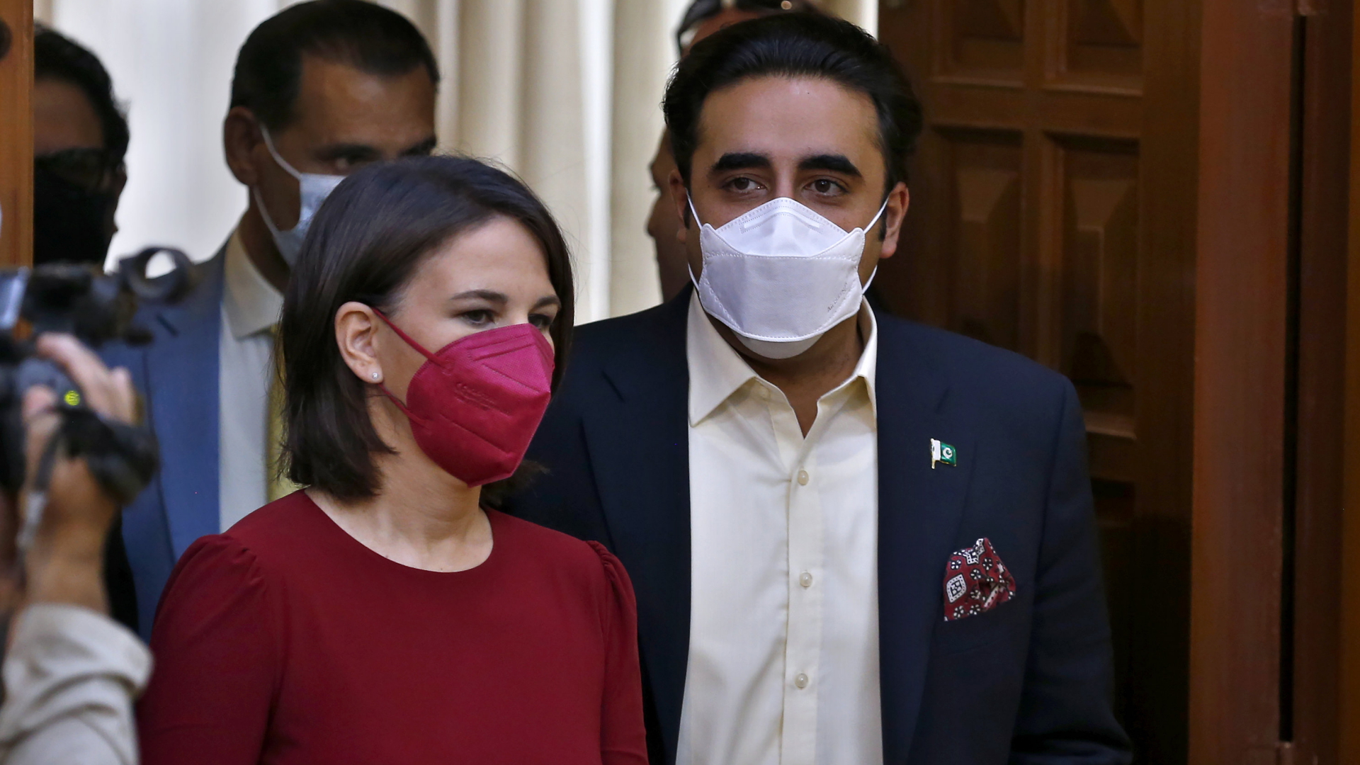 Annalena Baerbock und Bilawal Bhutto Zardari | AP