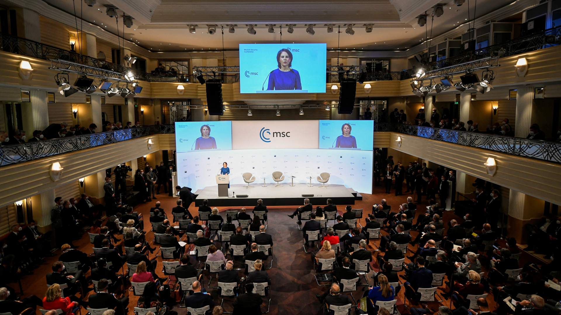 Annalena Baerbock spricht auf der Münchner Sicherheitskonferenz | REUTERS