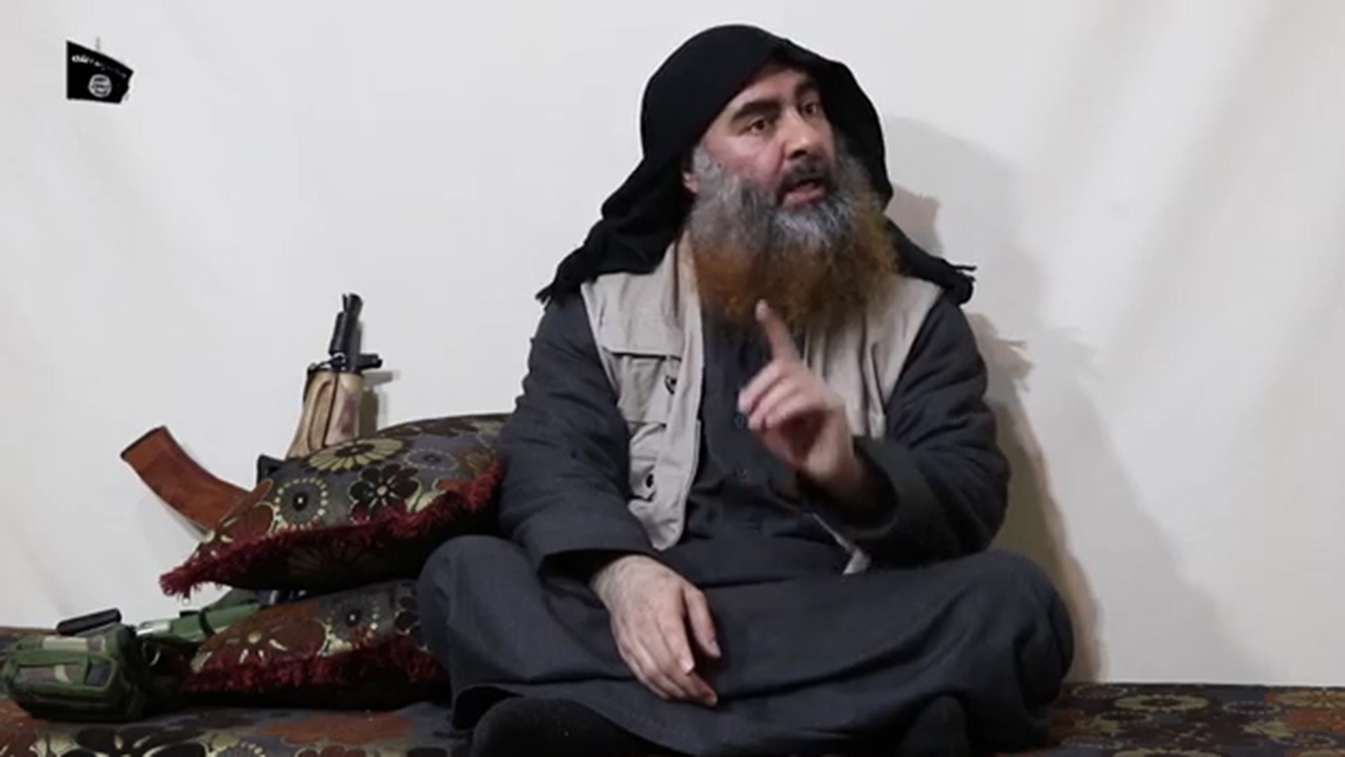 Video mit angeblich Abu Bakr al-Bagdadi  | AFP