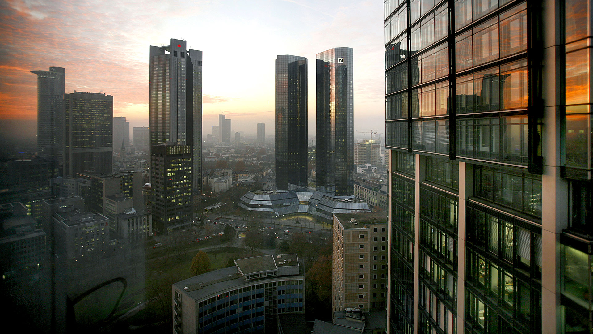 Bankenskyline in Frankfurt