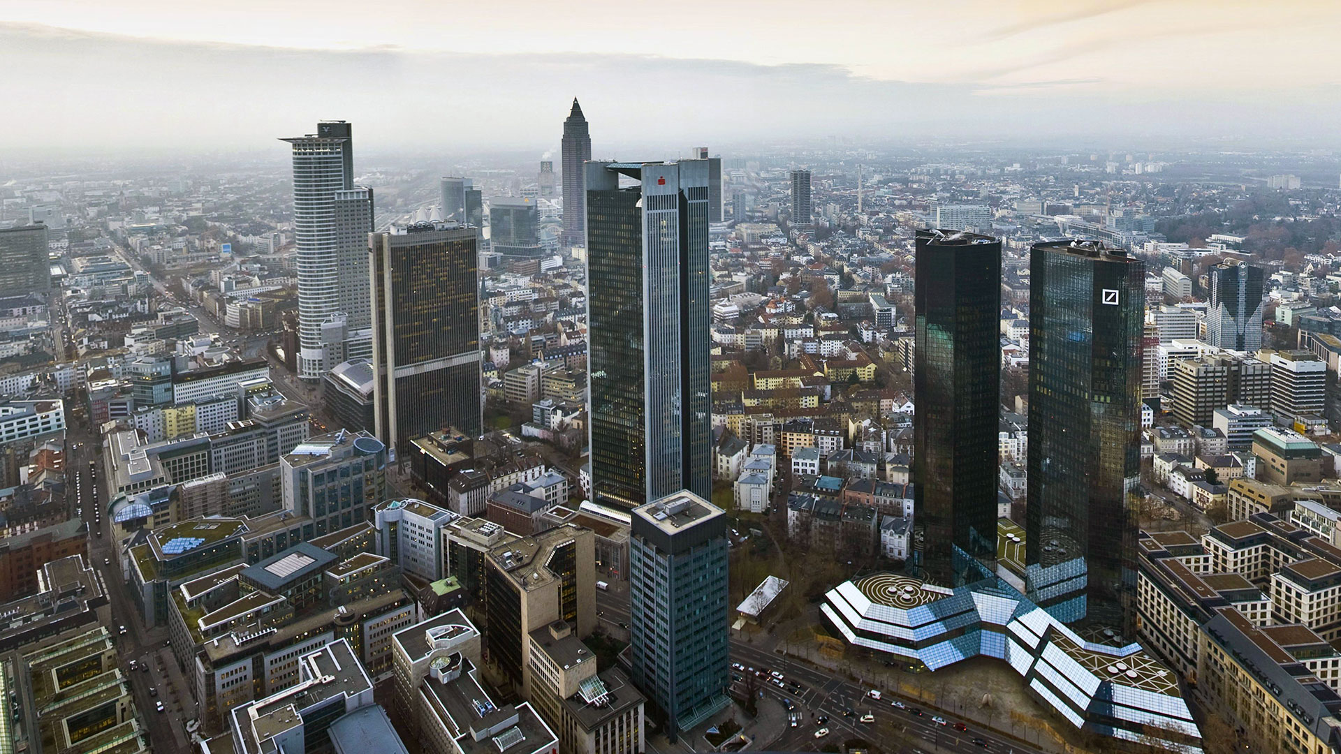 Bankenskyline in Frankfurt