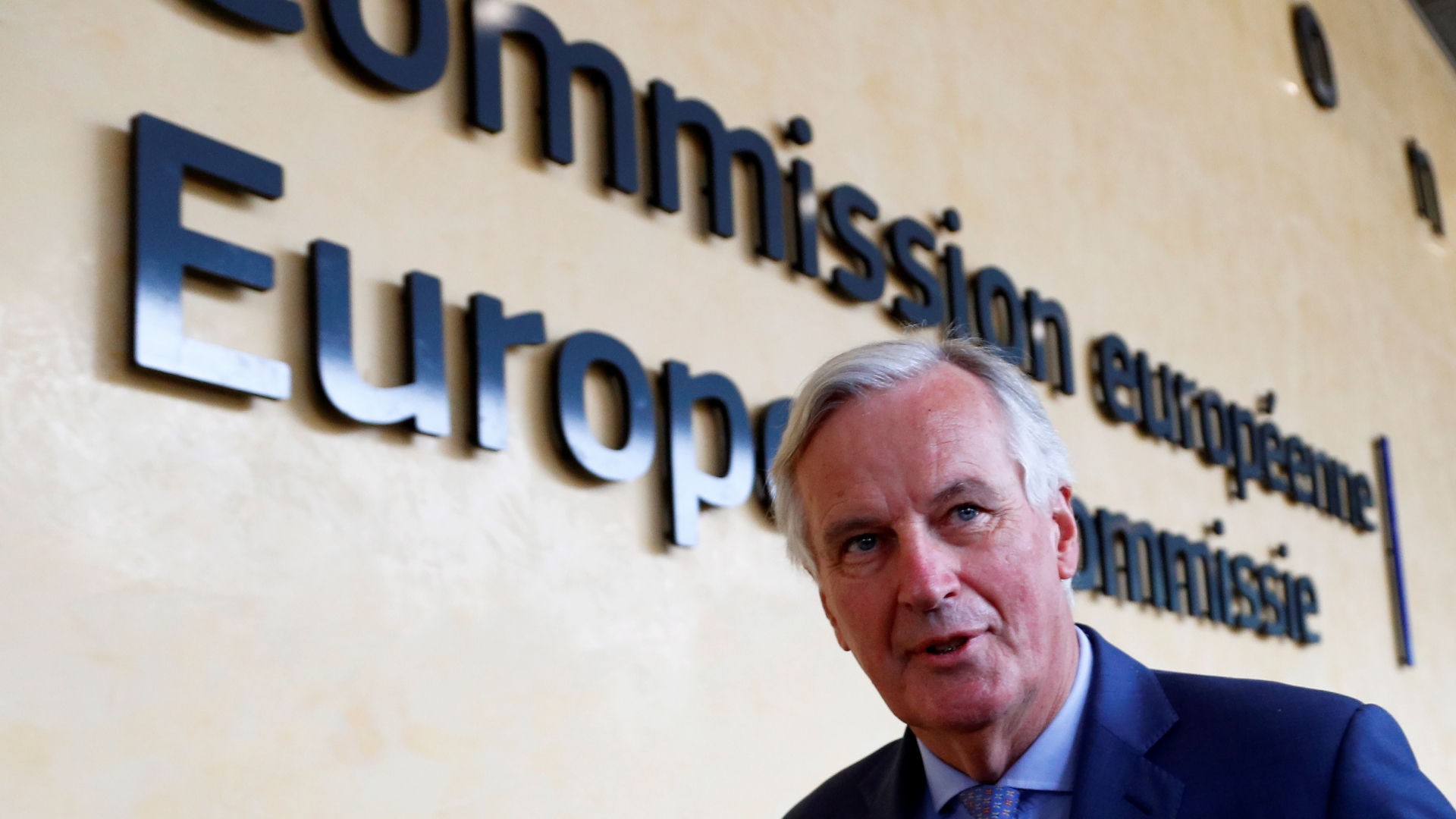 EU-Chefunterhändler Michel Barnier in Brüssel. | REUTERS