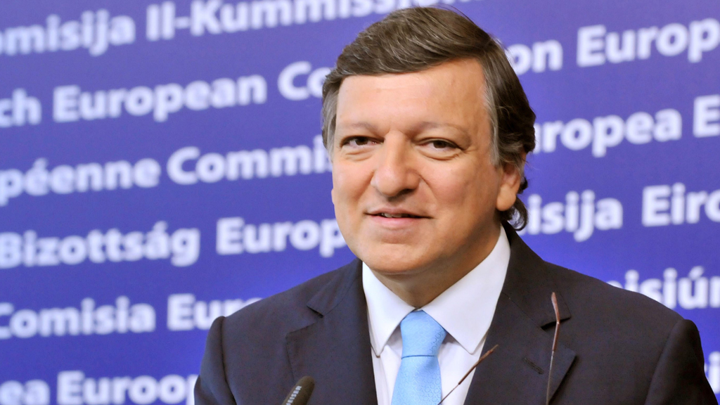 EU-Kommissionspräsident Barroso bei einer Rede in Brüssel
