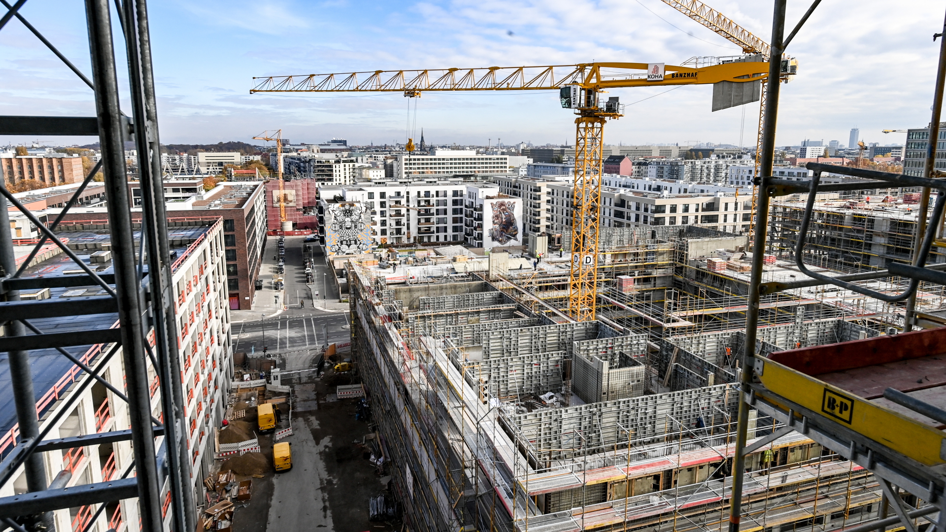 Blick auf eine Baustelle in Berlin