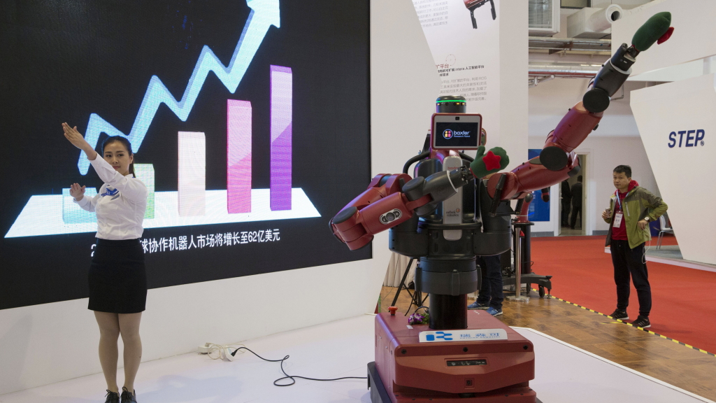 Roboter Baxter auf der  World Robot Conference in Peking | AP