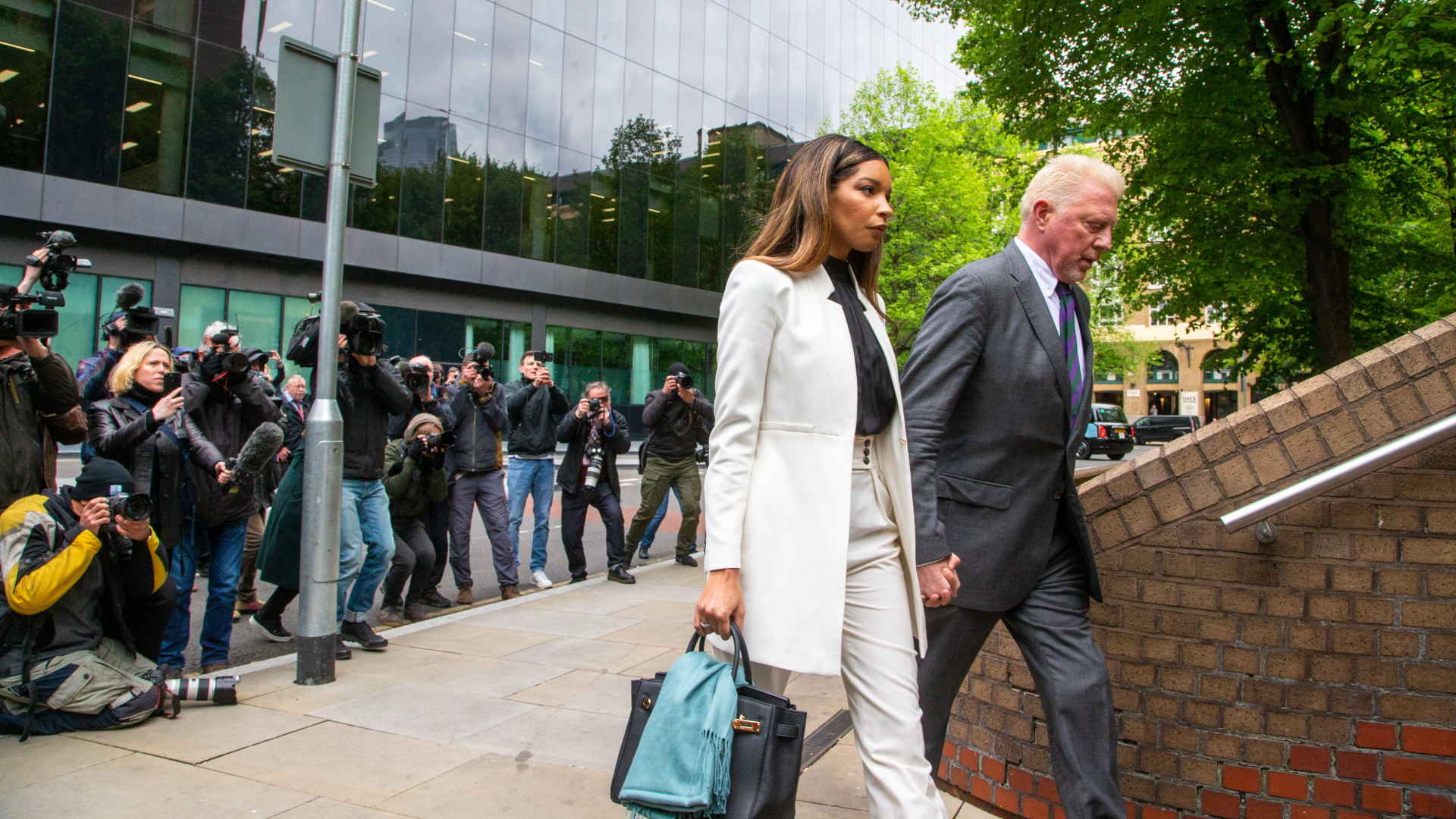 Boris Becker am Londoner Gericht. | dpa