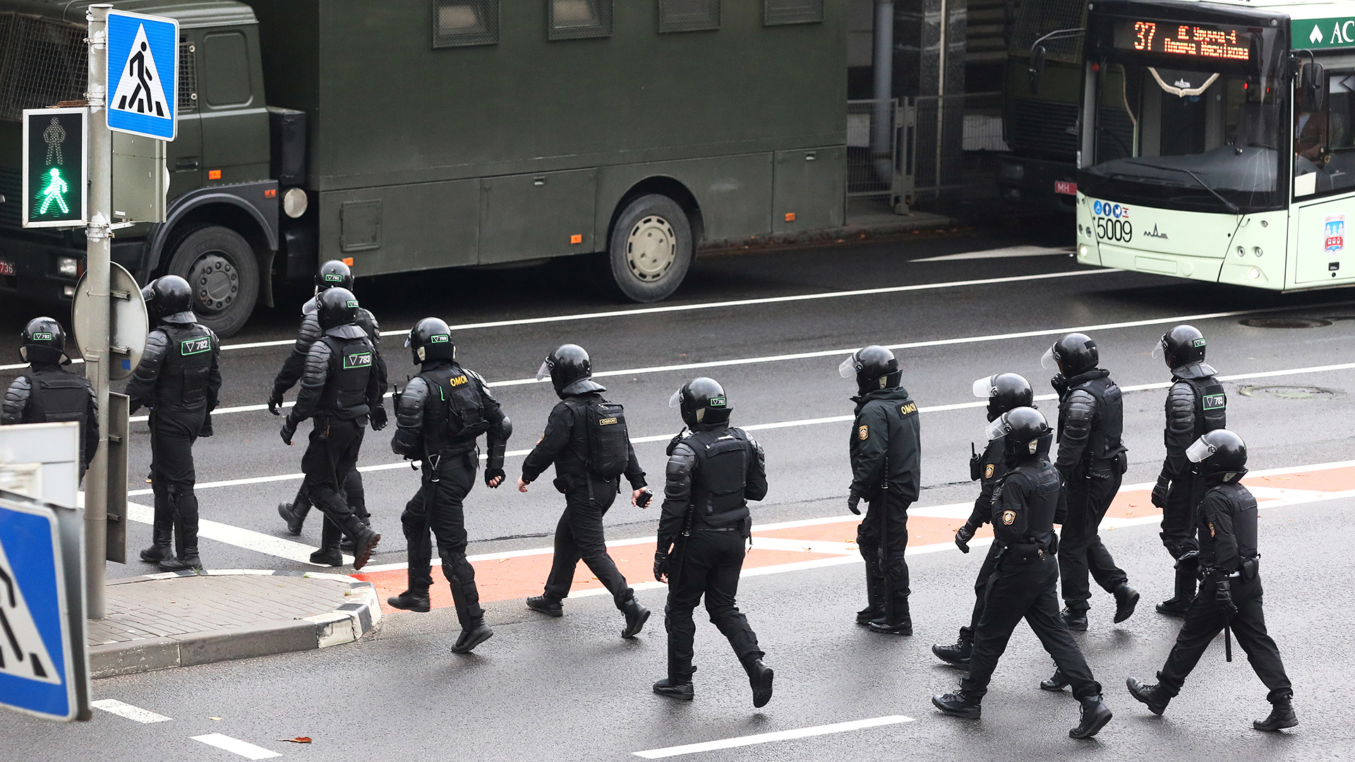 Polizisten in Minsk | REUTERS