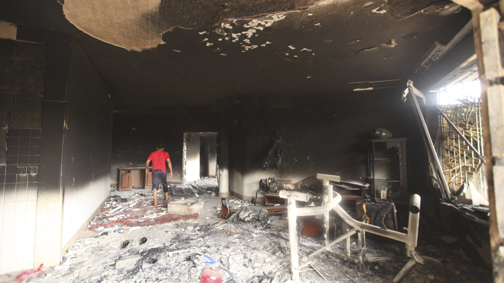 Ausgebranntes US-Konsulat in Bengasi