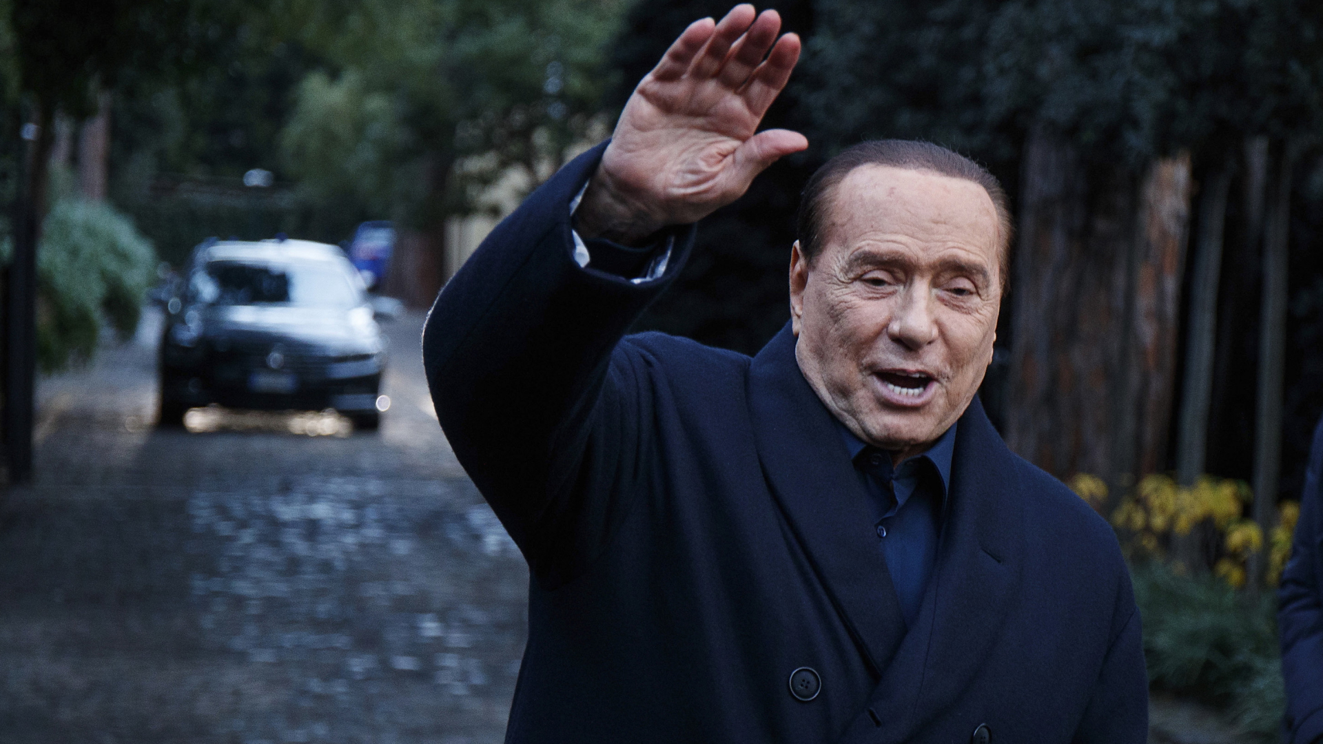 Der frühere italienische Ministerpräsident Silvio Berlusconi  vor einem Spitzentreffen der Mitte-Rechts-Parteien Ende Dezember in Rom.