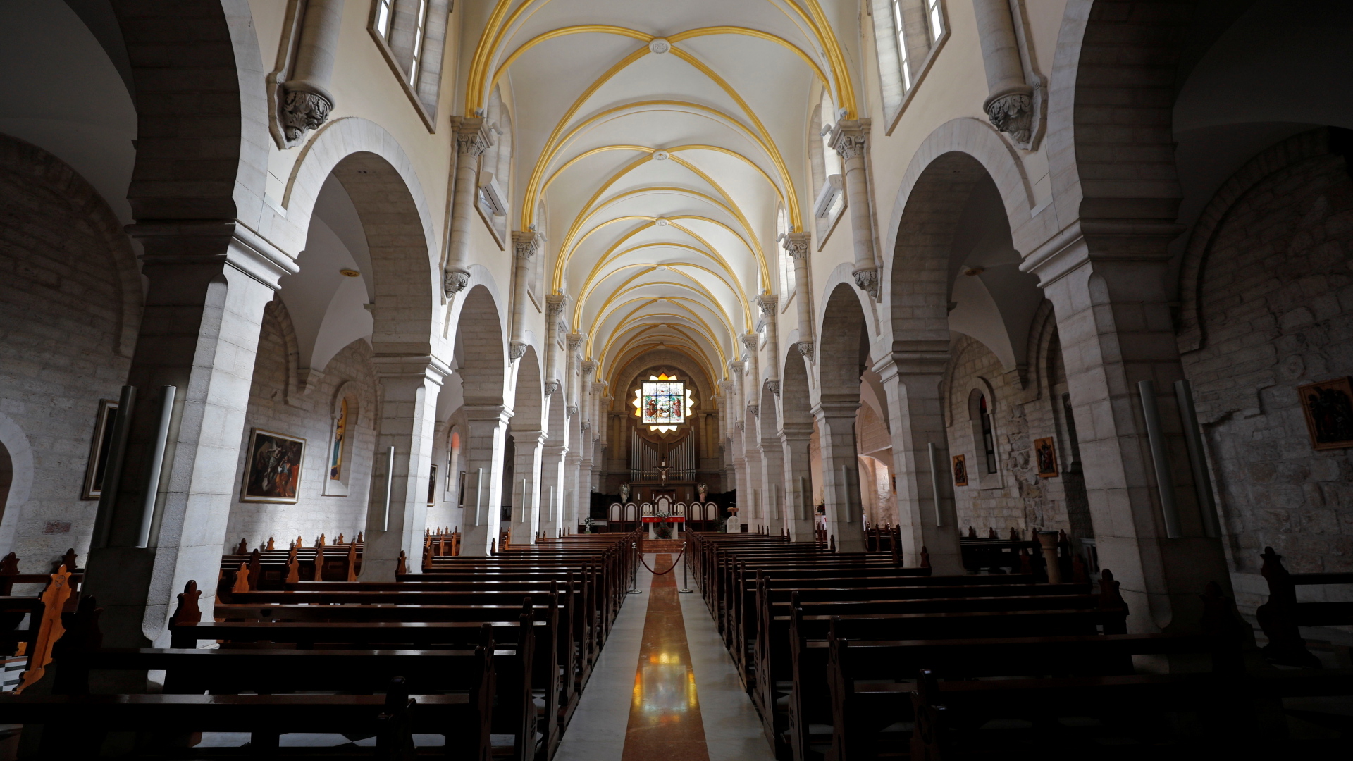 Leere Geburtskirche in Bethlehem | REUTERS