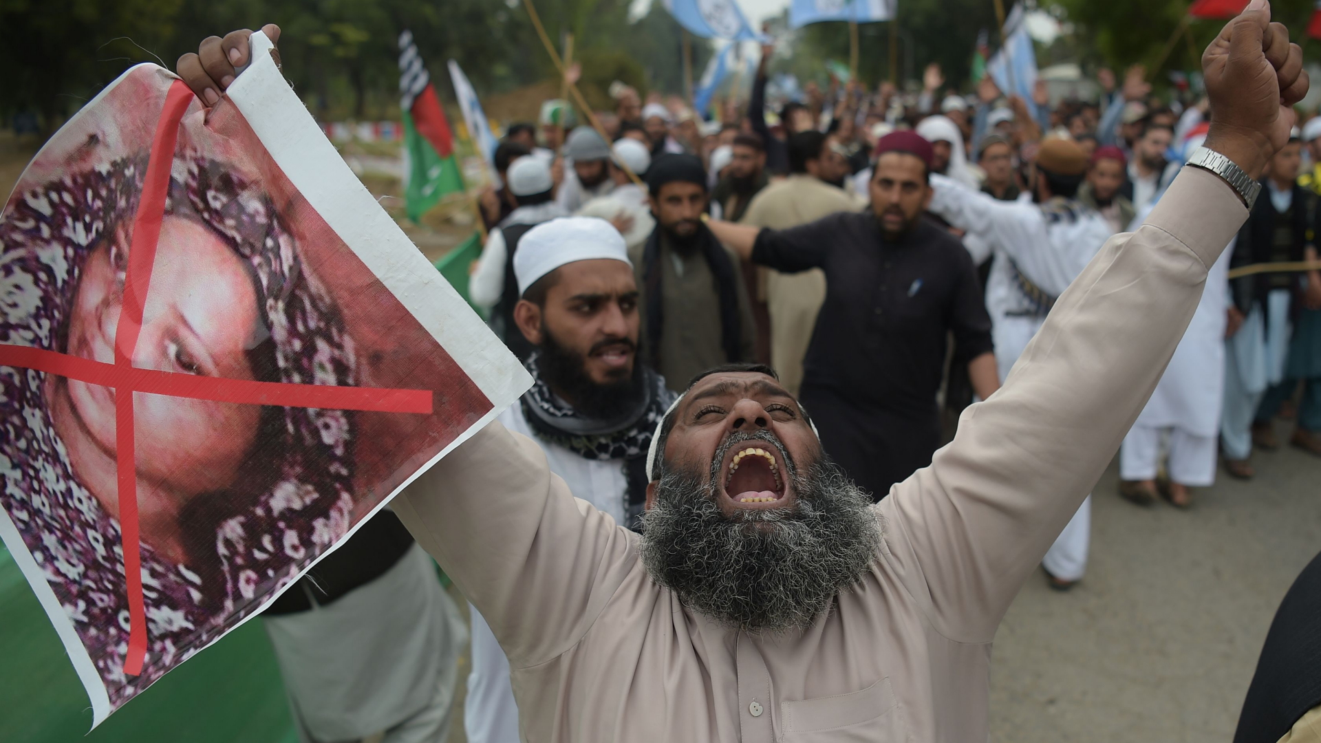 Proteste gegen den Freispruch der Christin Asis Bibi in Islamabad | Bildquelle: AFP