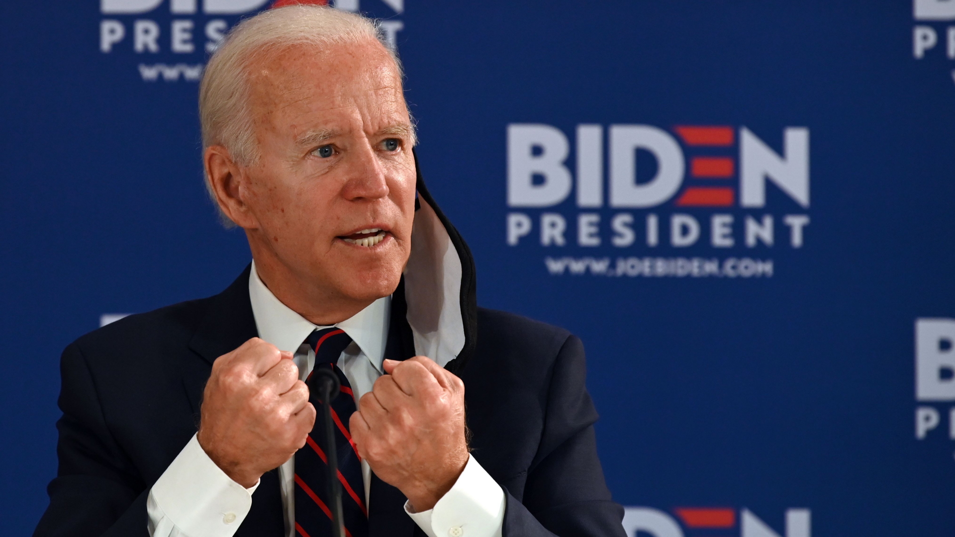 Joe Biden verkündet in Philadelphia seinen Plan zum Neustart der US-Wirtschaft. | AFP
