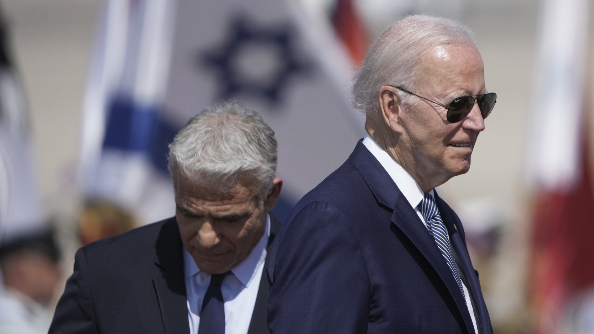 Joe Biden und Jair Lapid (v.r.) | AP