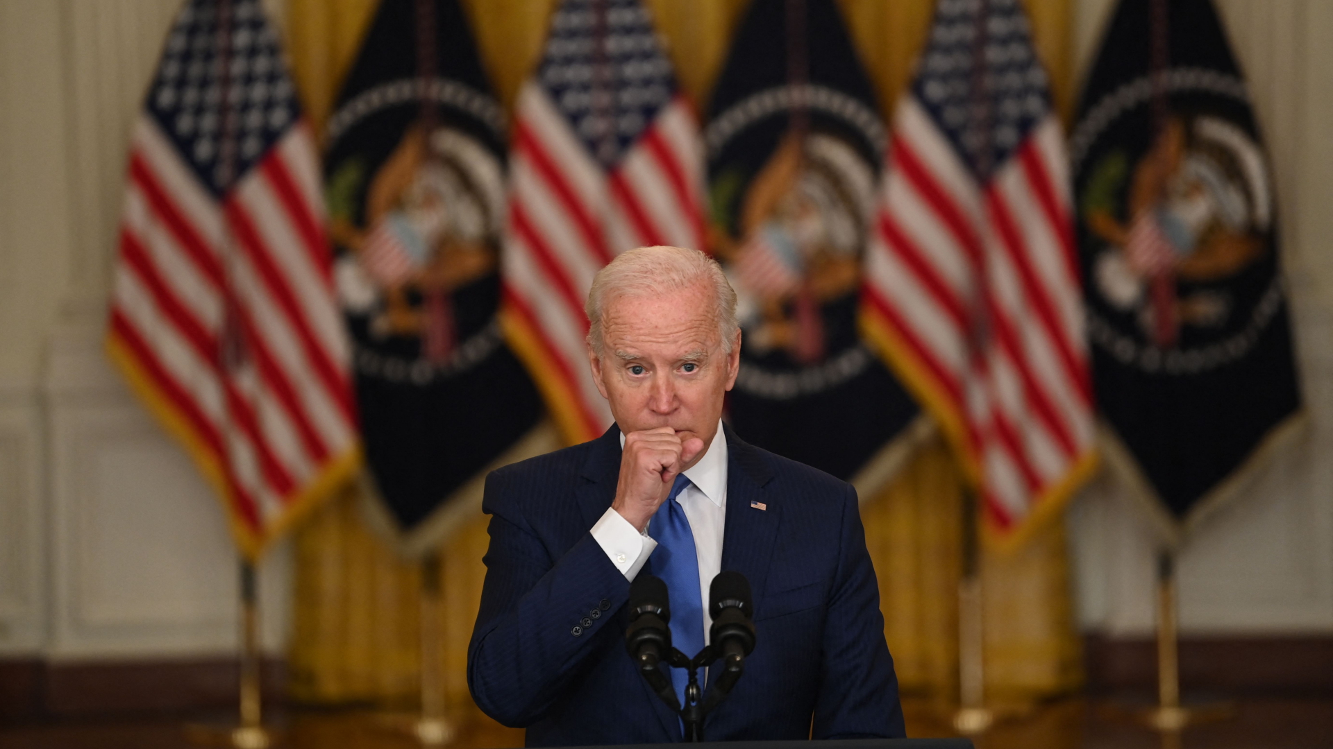 US-Präsident Biden bei einer Rede im Weißen Haus | AFP