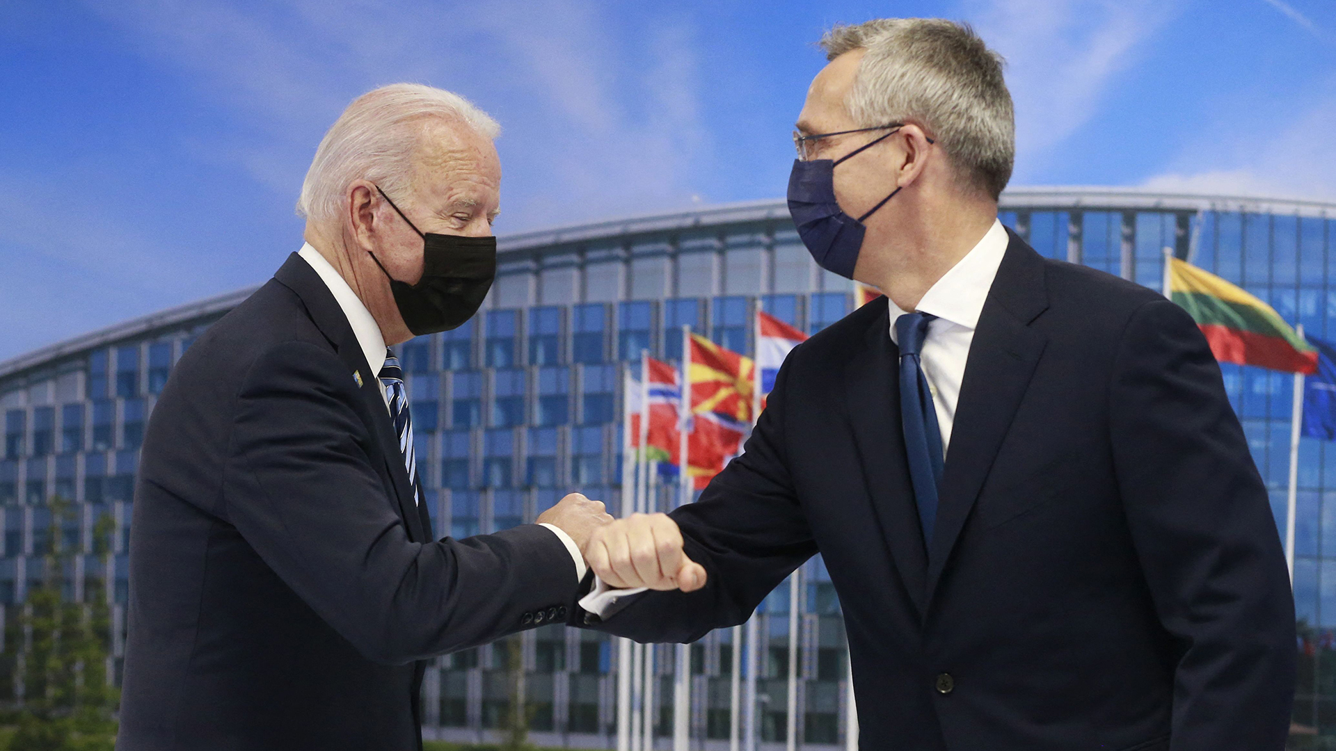 Joe Biden und Jens Stoltenberg