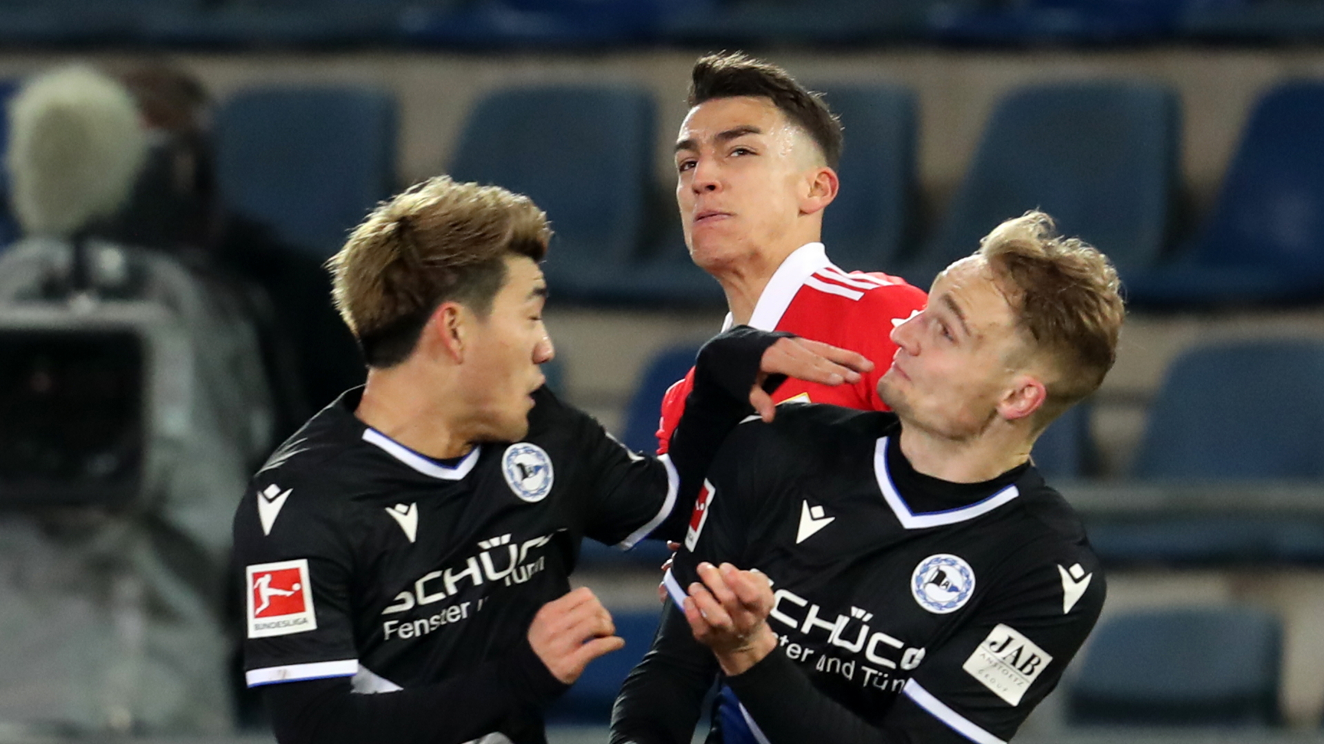 Spielszene aus der Begegnung Bielefeld gegen Union Berlin | dpa