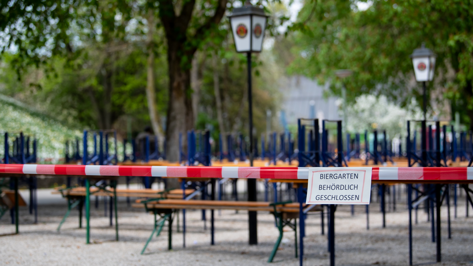 Geschlossener Biergarten in München | dpa