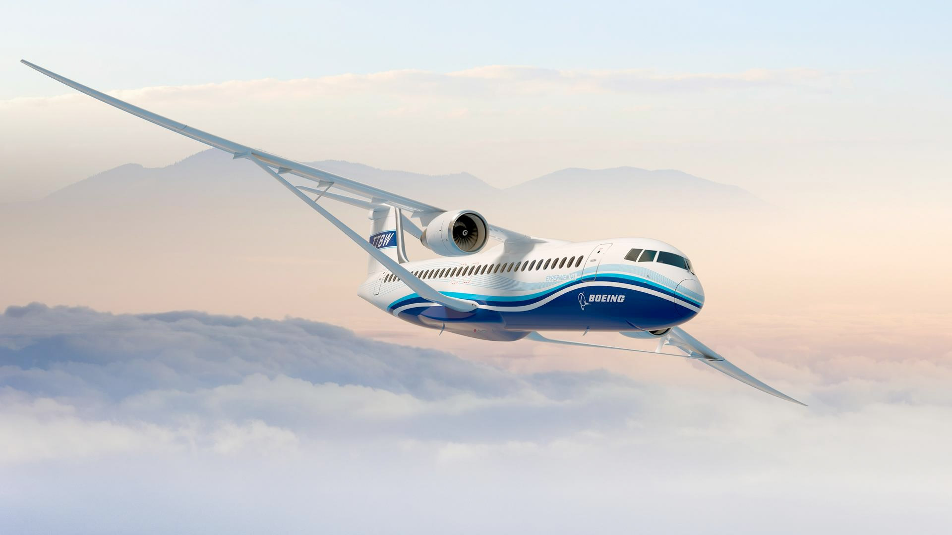 Boeing Transonic Truss-Braced Wing (Illustration von 2019)