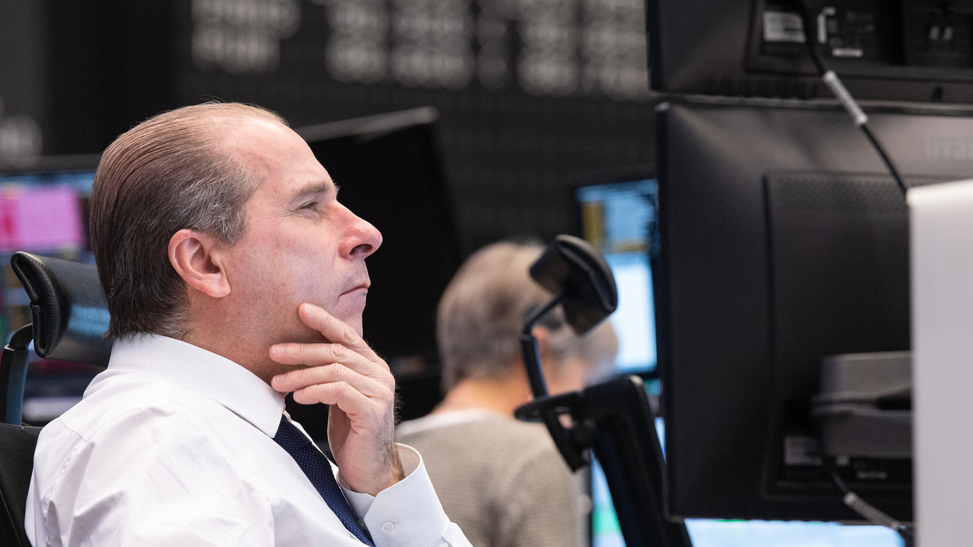 Traders on the Frankfurt Stock Exchange |  picture alliance/dpa