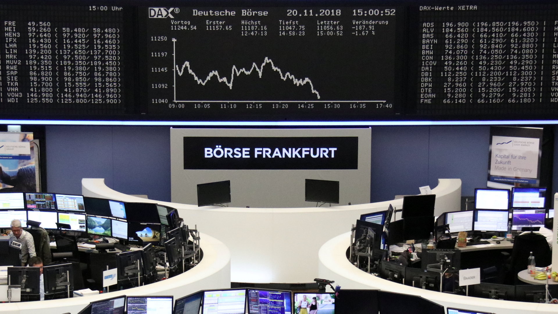 Die Börse in Frankfurt am Main | REUTERS