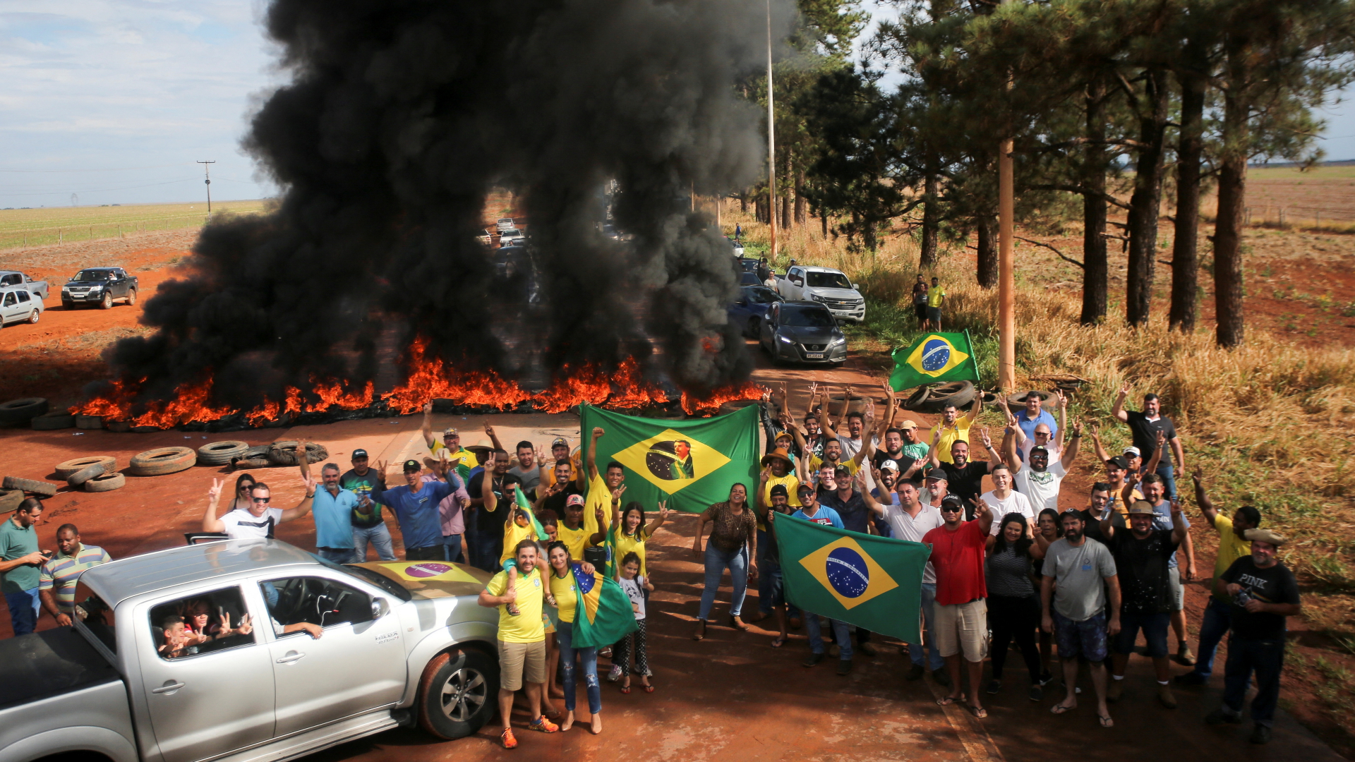 Proteste gegen die Wahlniederlage von Bolsonaro in Brasilien