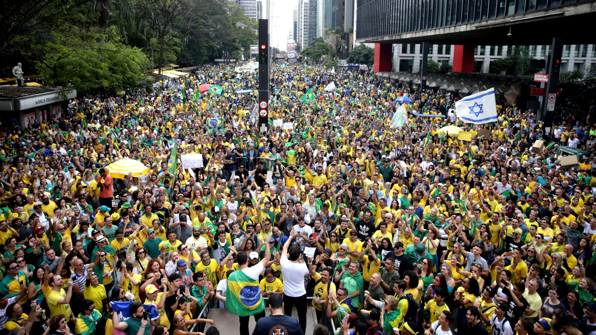 Demonstration für Bolsonaro | Bildquelle: Fernando Bizerra Jr/EPA-EFE/REX/