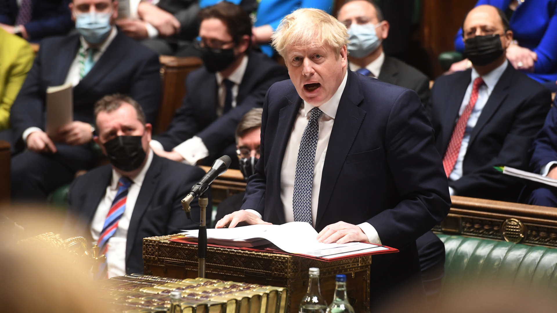Boris Johnson im Unterhaus | EPA
