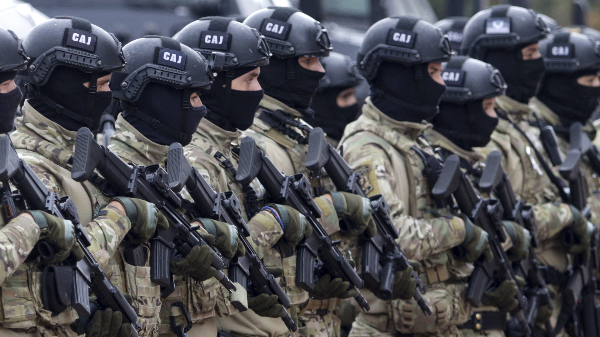 Angehörige der Polizei der bosnischen Serben bei einer Übung in den Jahorina-Bergen im Oktober 2021 | AP