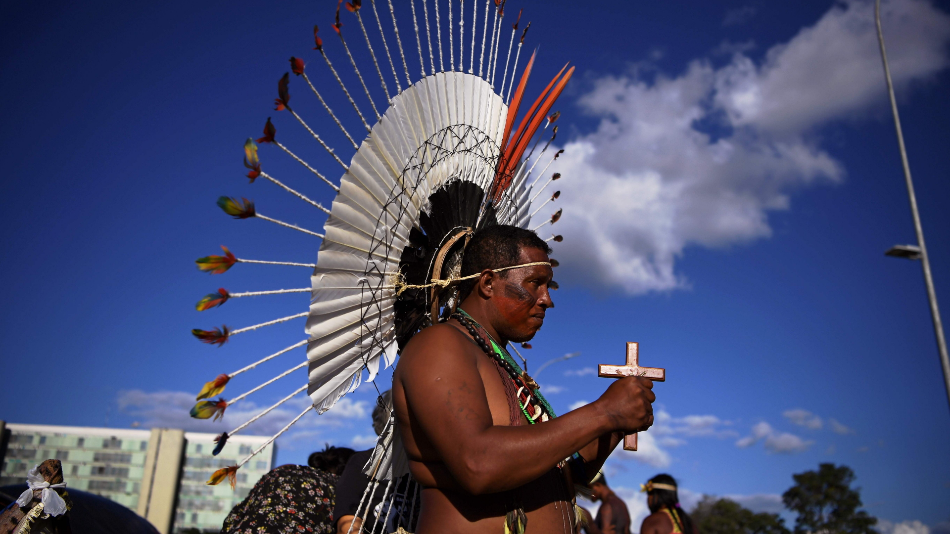 Indigene protestieren in Brasilien gegen Präsident Bolsonaro | AFP