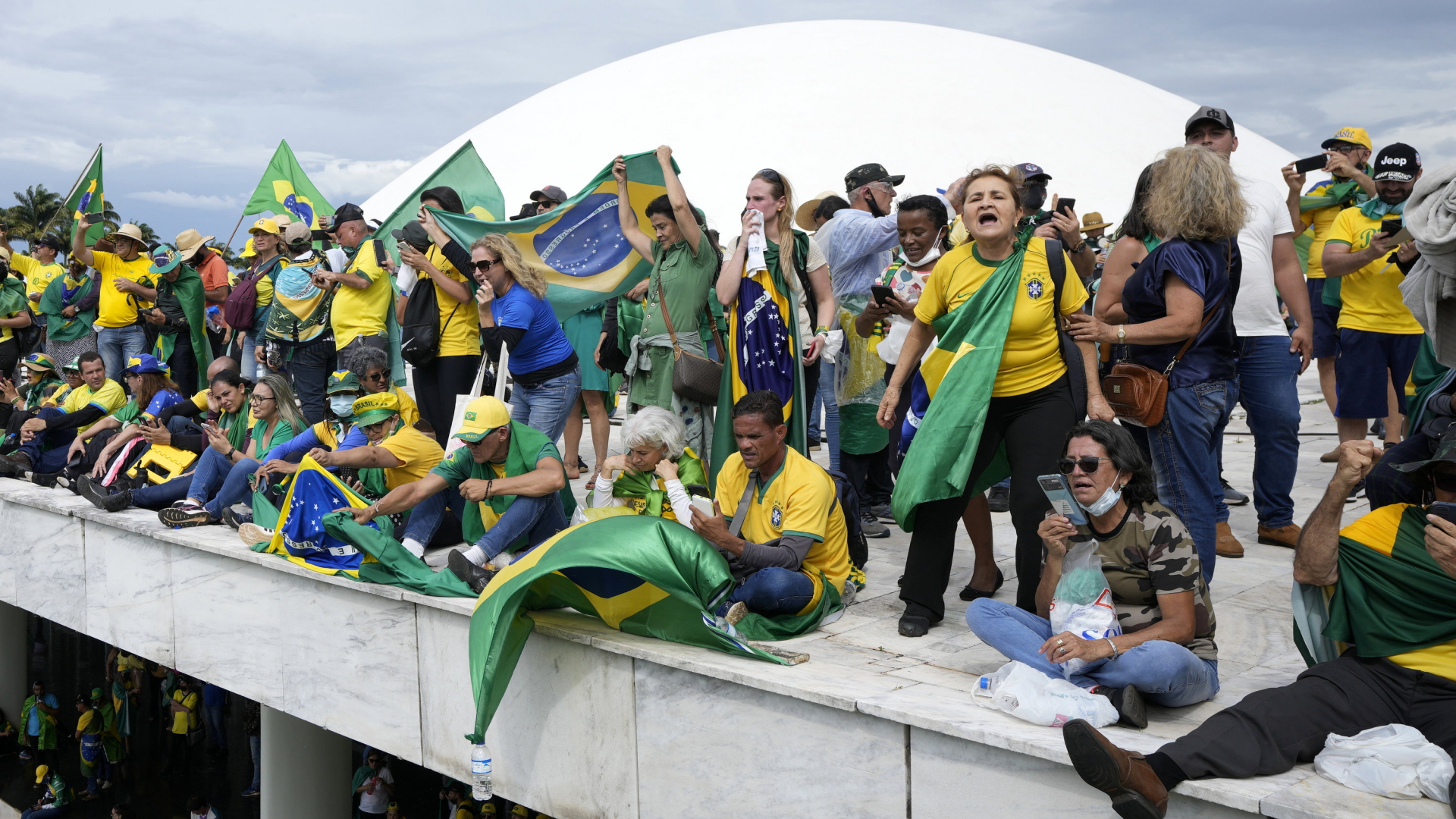 Bolsonaro-Anhänger in Brasilia