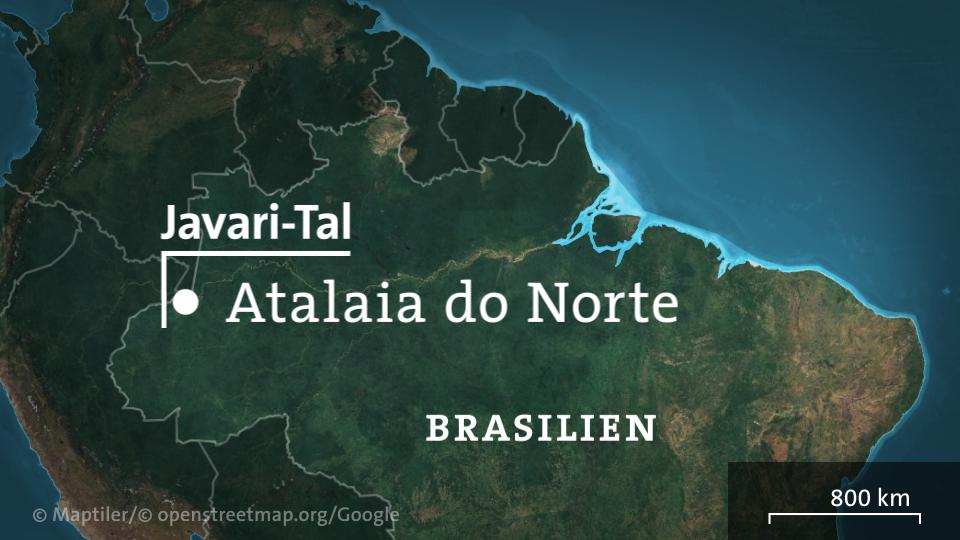Karte: Brasilien mit Javari-Tal