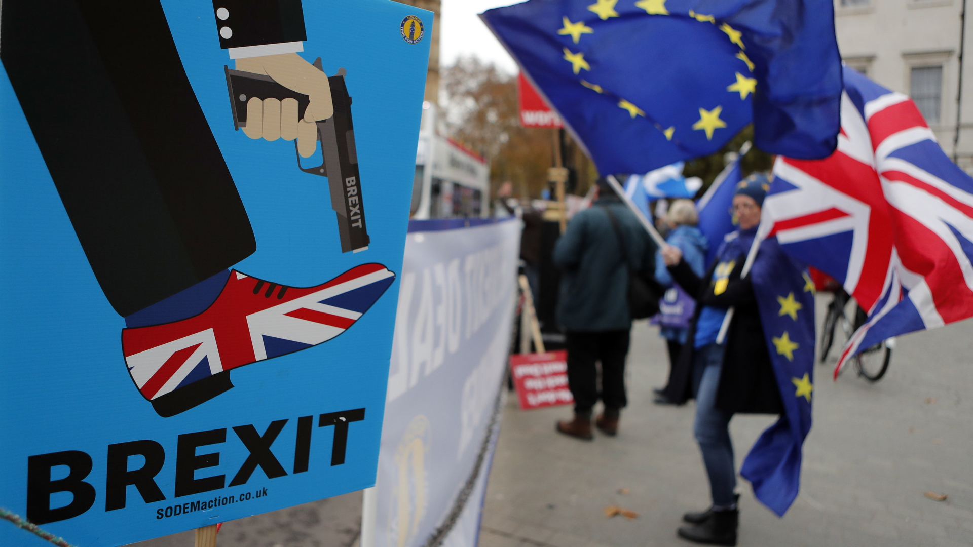 Anti-Brexit-Protest in London | Bildquelle: AP
