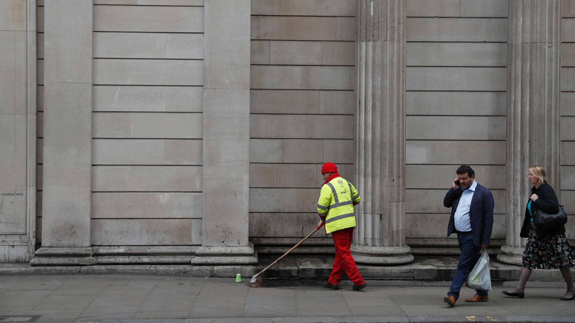 Arbeiter in London | AFP