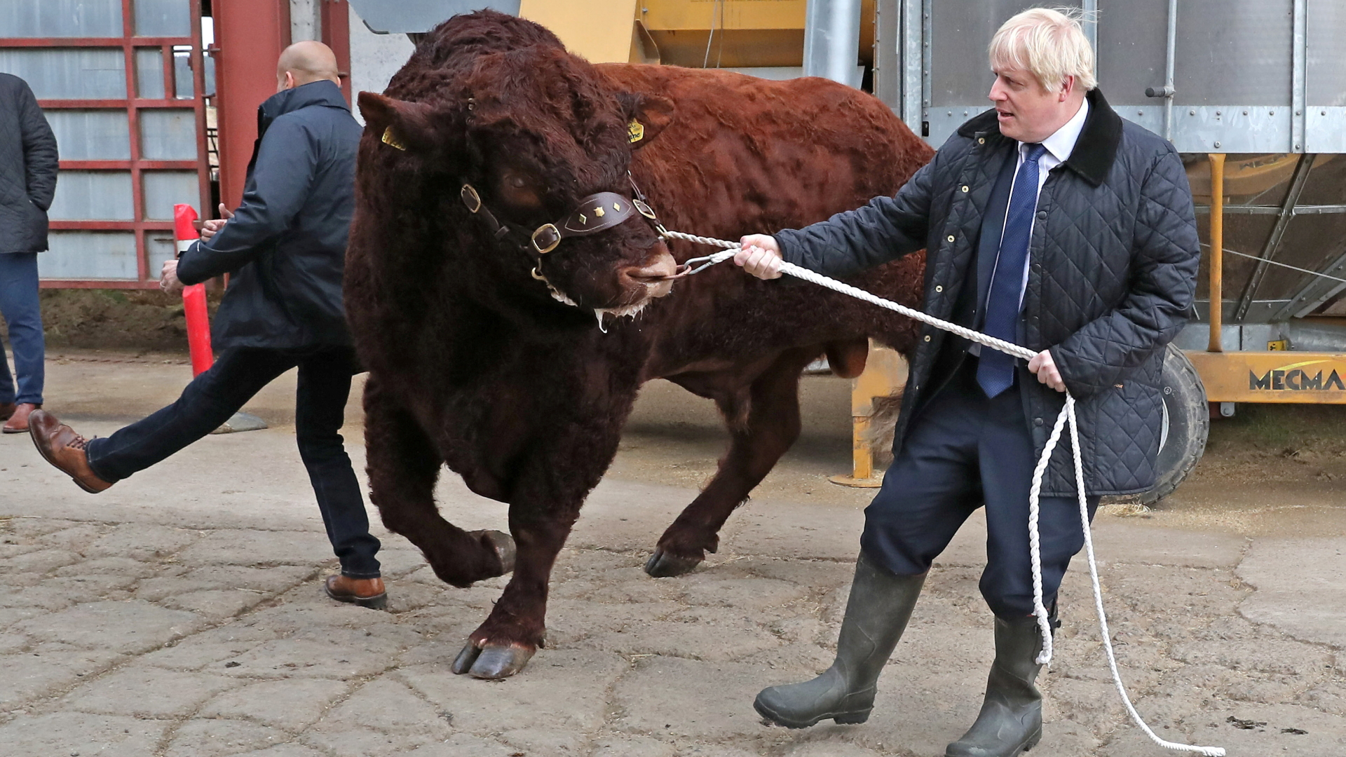 Premierminister Johnson hat sich über die Situation der Landwirte in Schottland informiert.  | REUTERS