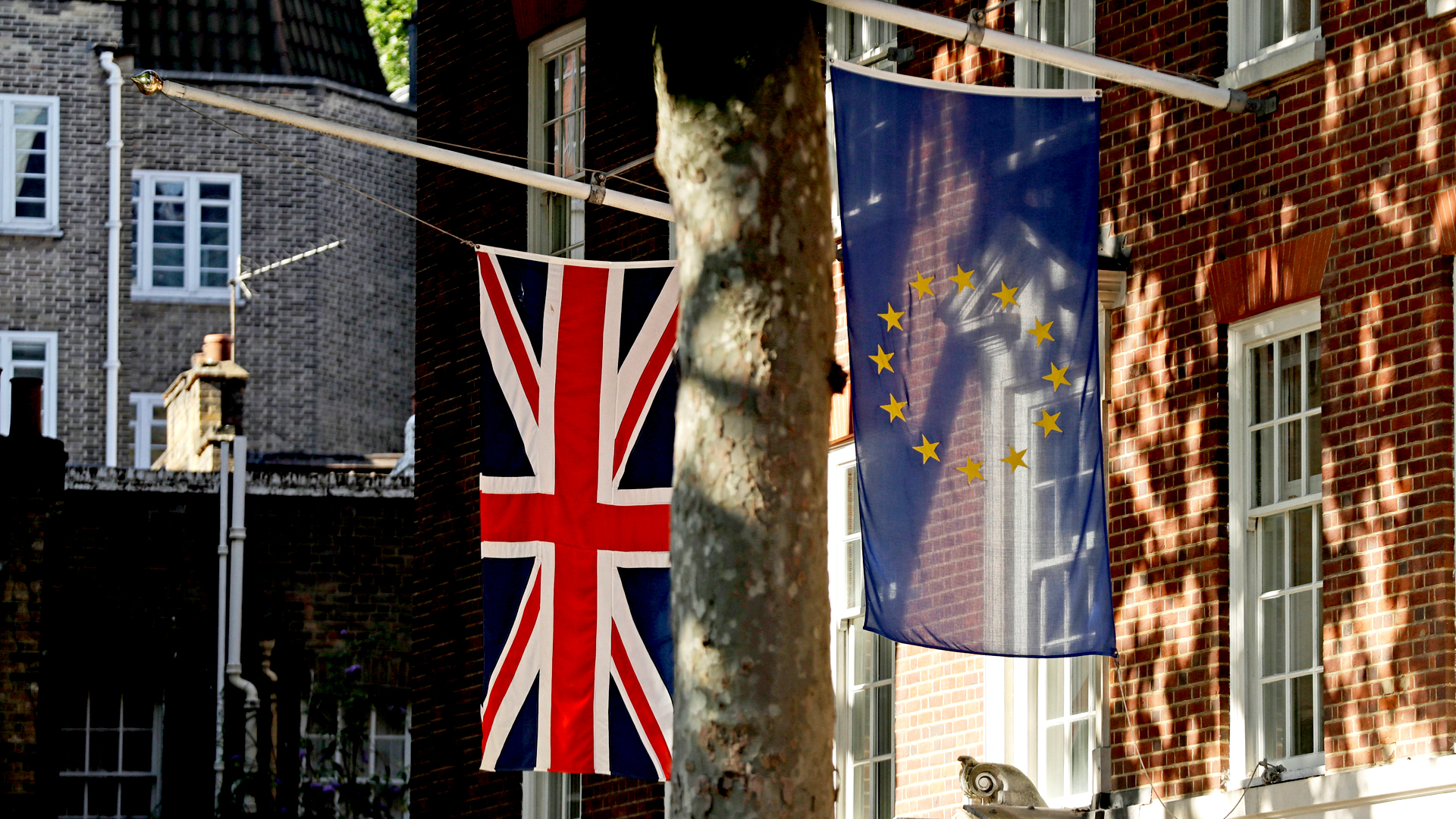 EU-Flagge  in London