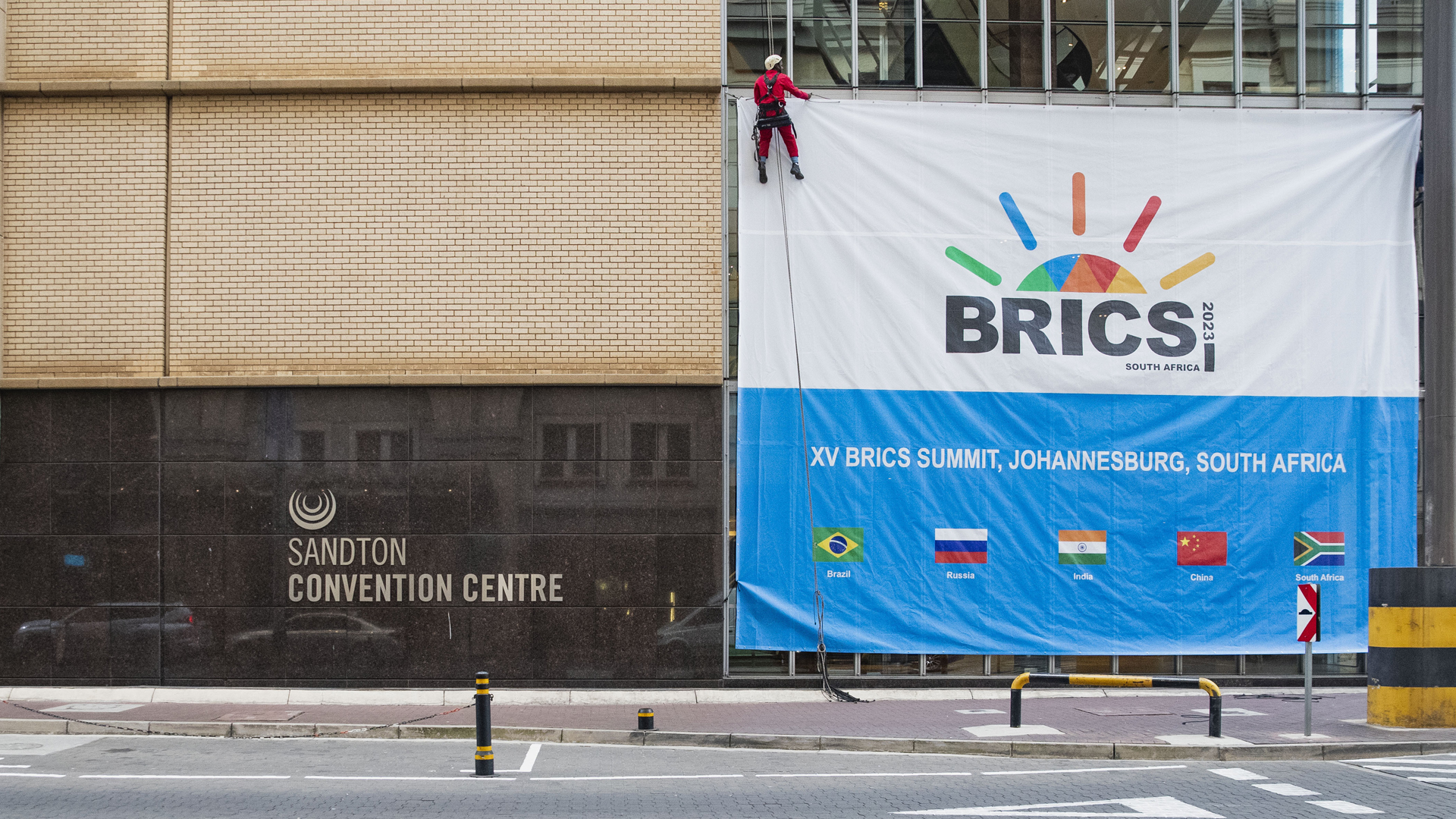 Das Kongresszentrum in Johannesburg, in dem der BRICS-Gipfel 2023 stattfinden soll.