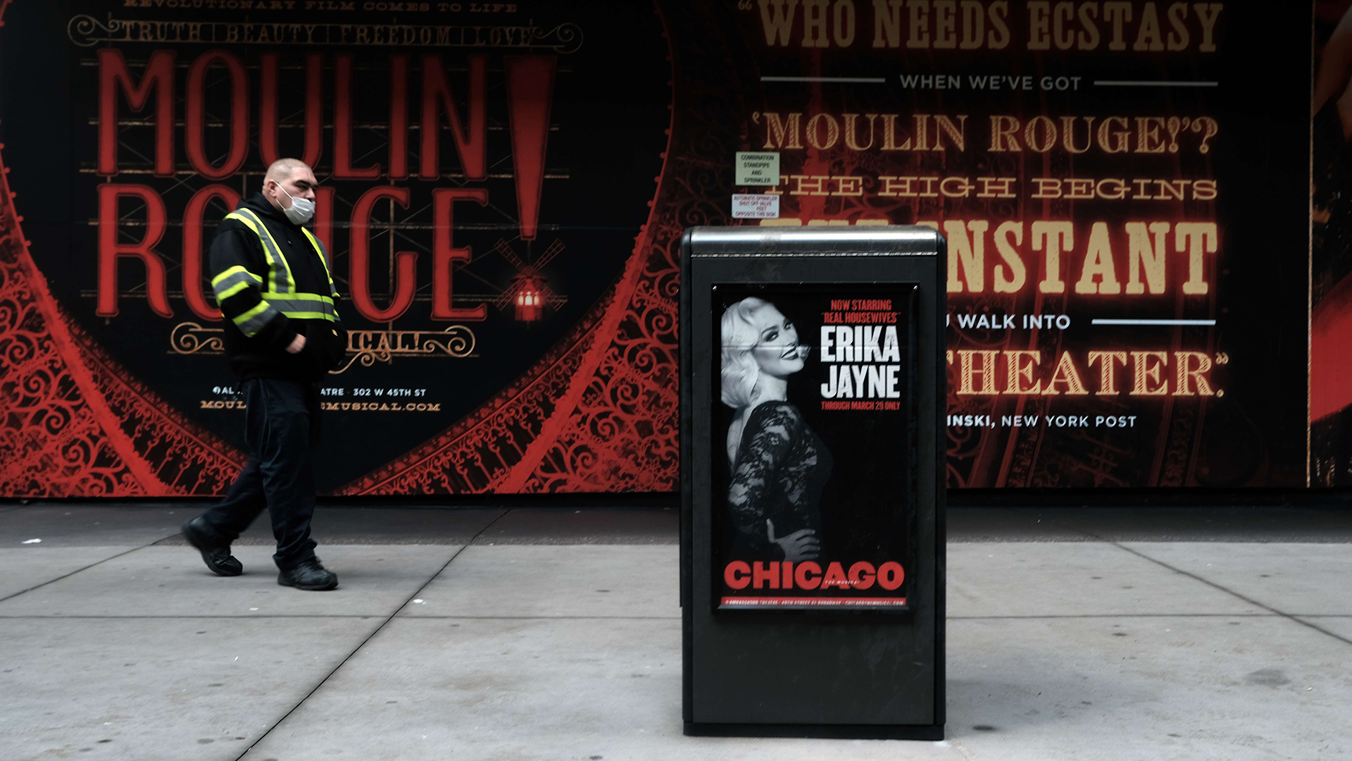 Blick auf Plakate für Musicals am Broadway | AFP
