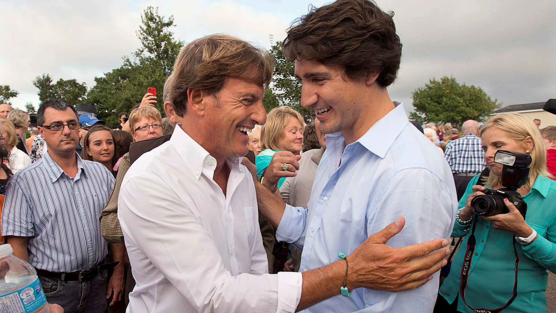 Stephen Bronfman und Justin Trudeau im Jahr 2013 | picture alliance / empics