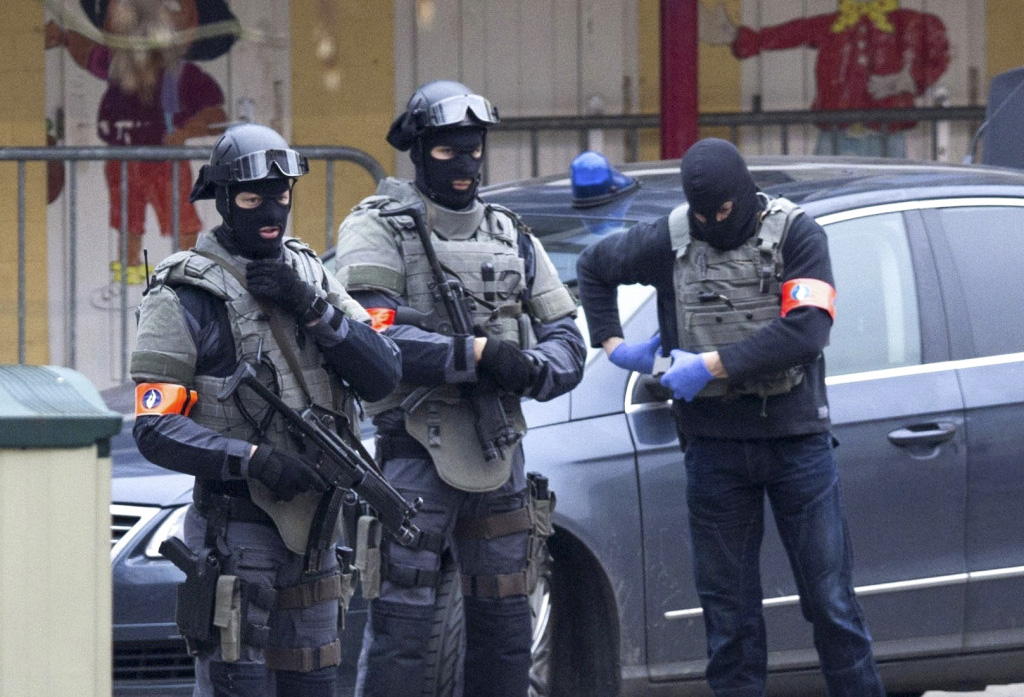 Polizisten einer Sondereinheit in Brüssel
