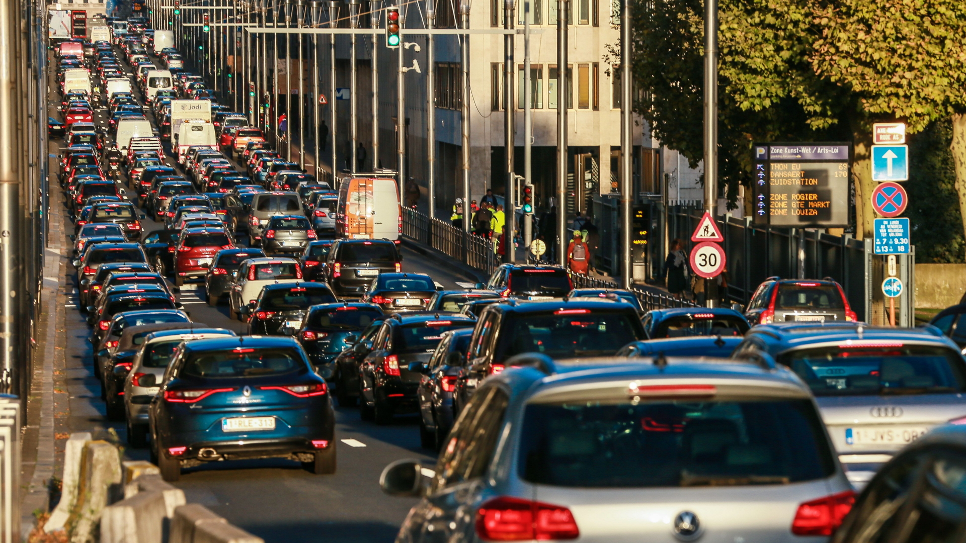 Stadtverkehr in Brüssel
