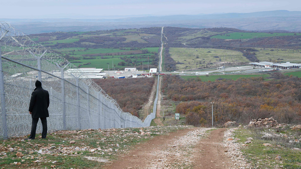 Grenzzaun zwischen Bulgarien und der Türkei