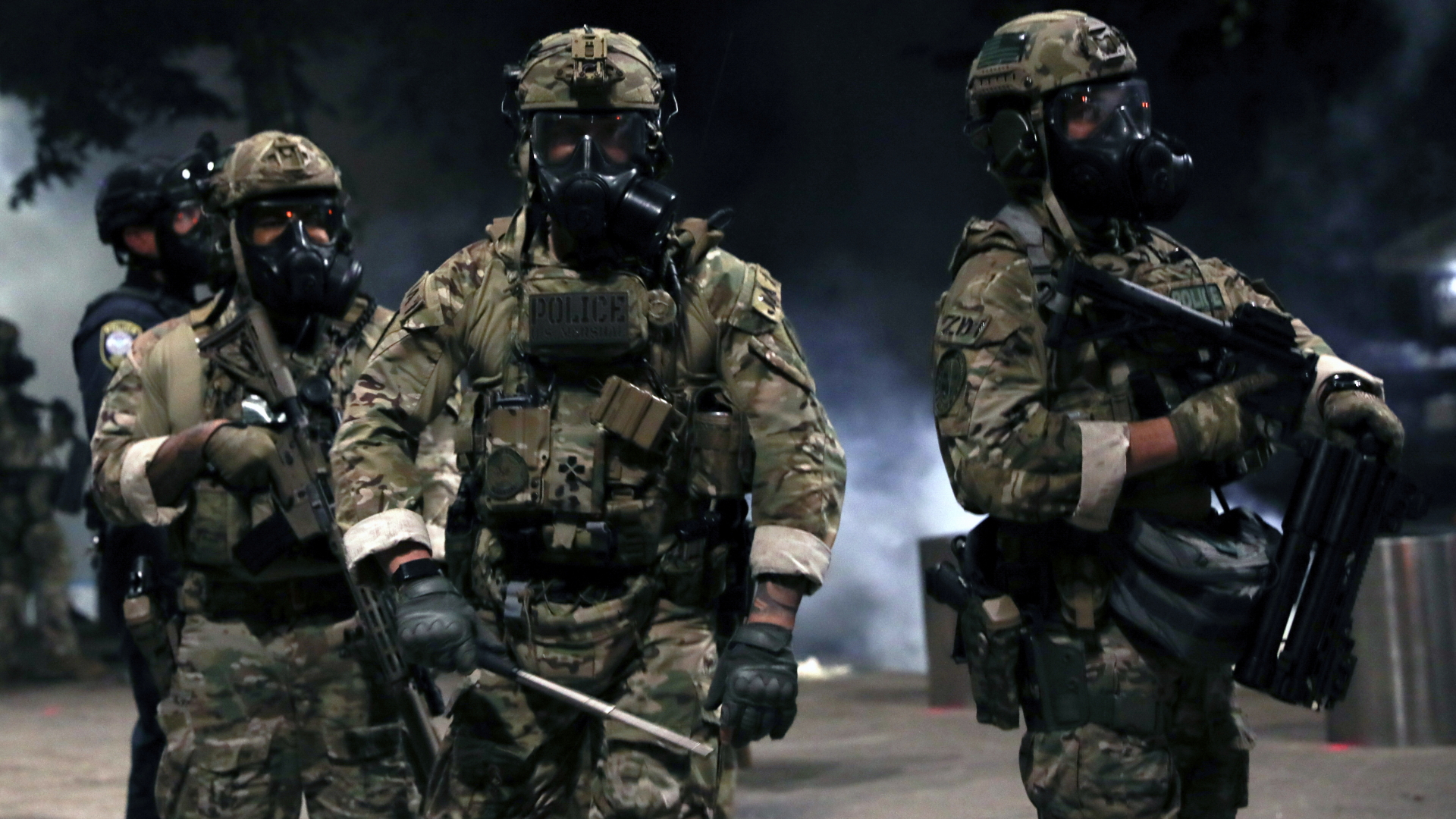 Bundespolizisten in Schutzmasken in Portland | REUTERS