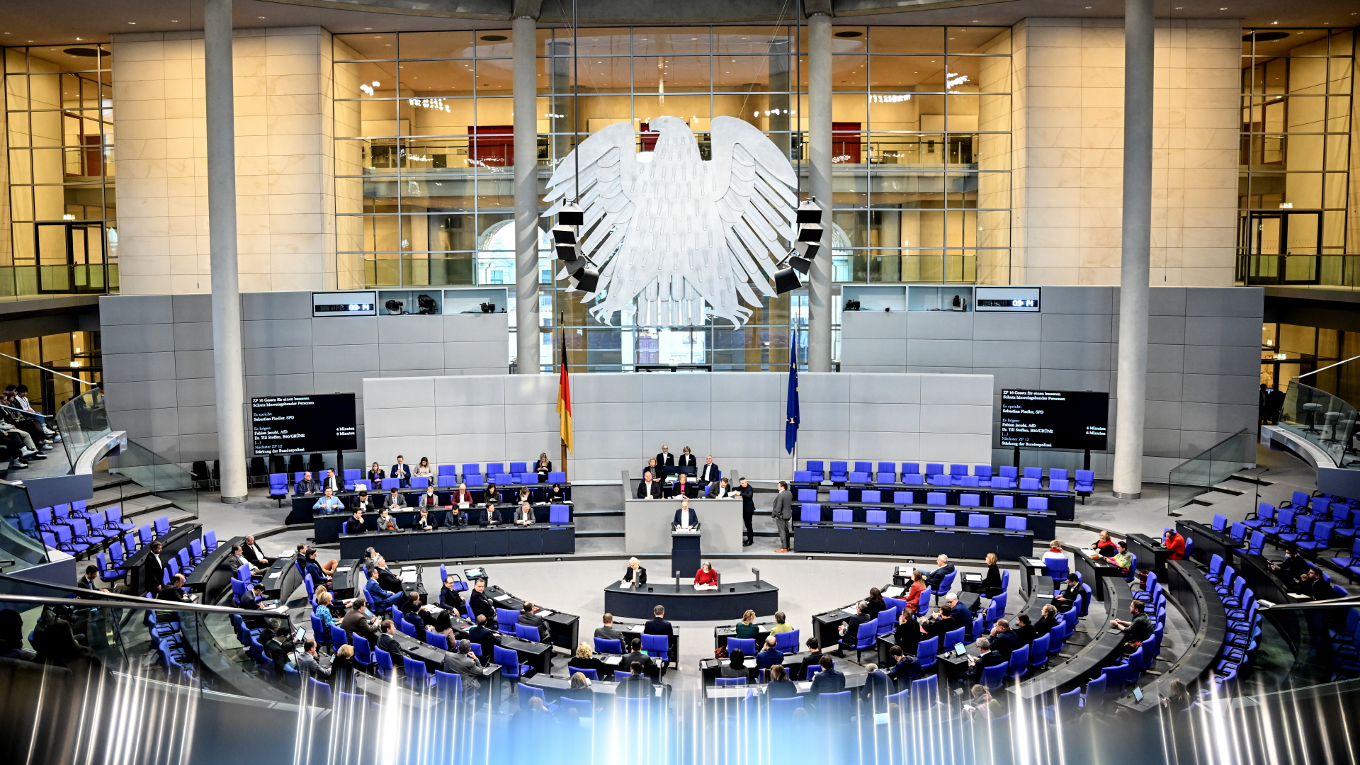 Sebastian Fiedler (SPD) spricht im Bundestag unter anderem zum "Whistleblower-Gesetz". | dpa