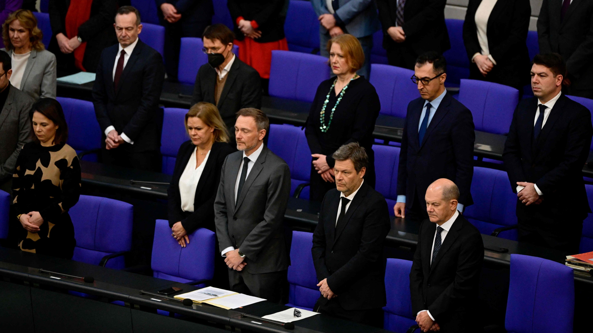 Gedenken im Bundestag an die Erdbebenopfer in der Türkei und Syrien | AFP
