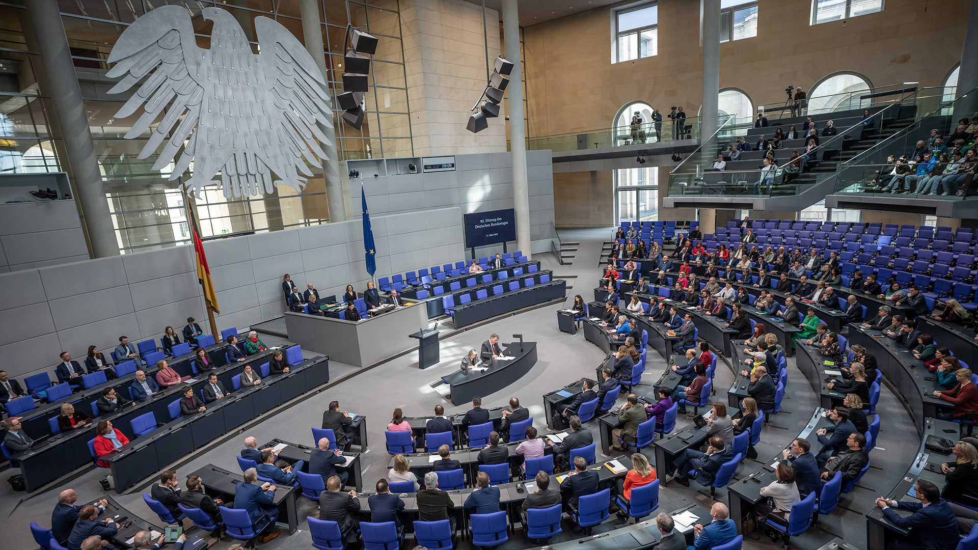 Bärbel Bas spricht im Bundestag. | dpa