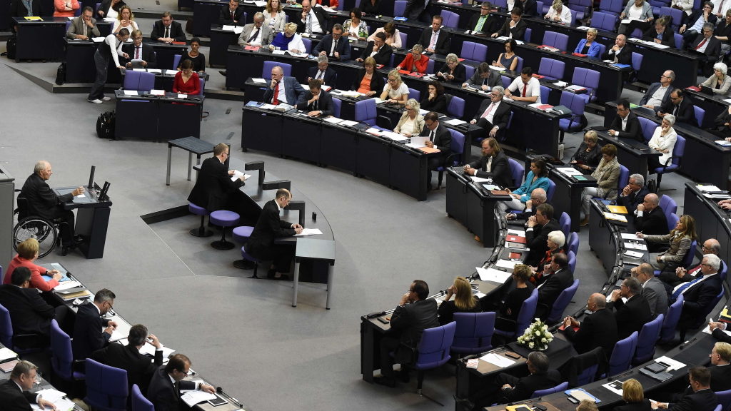 Bundestag während der Griechenland-Debatte | AFP