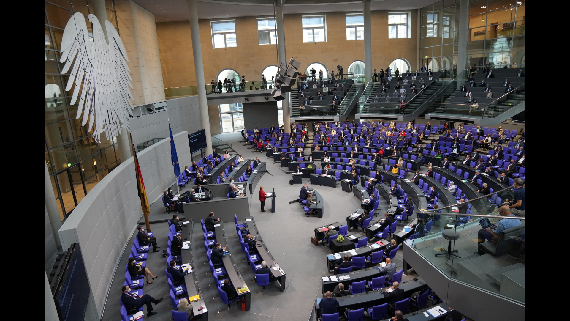 Blick auf die Bundestagssitzung in Berlin  | dpa