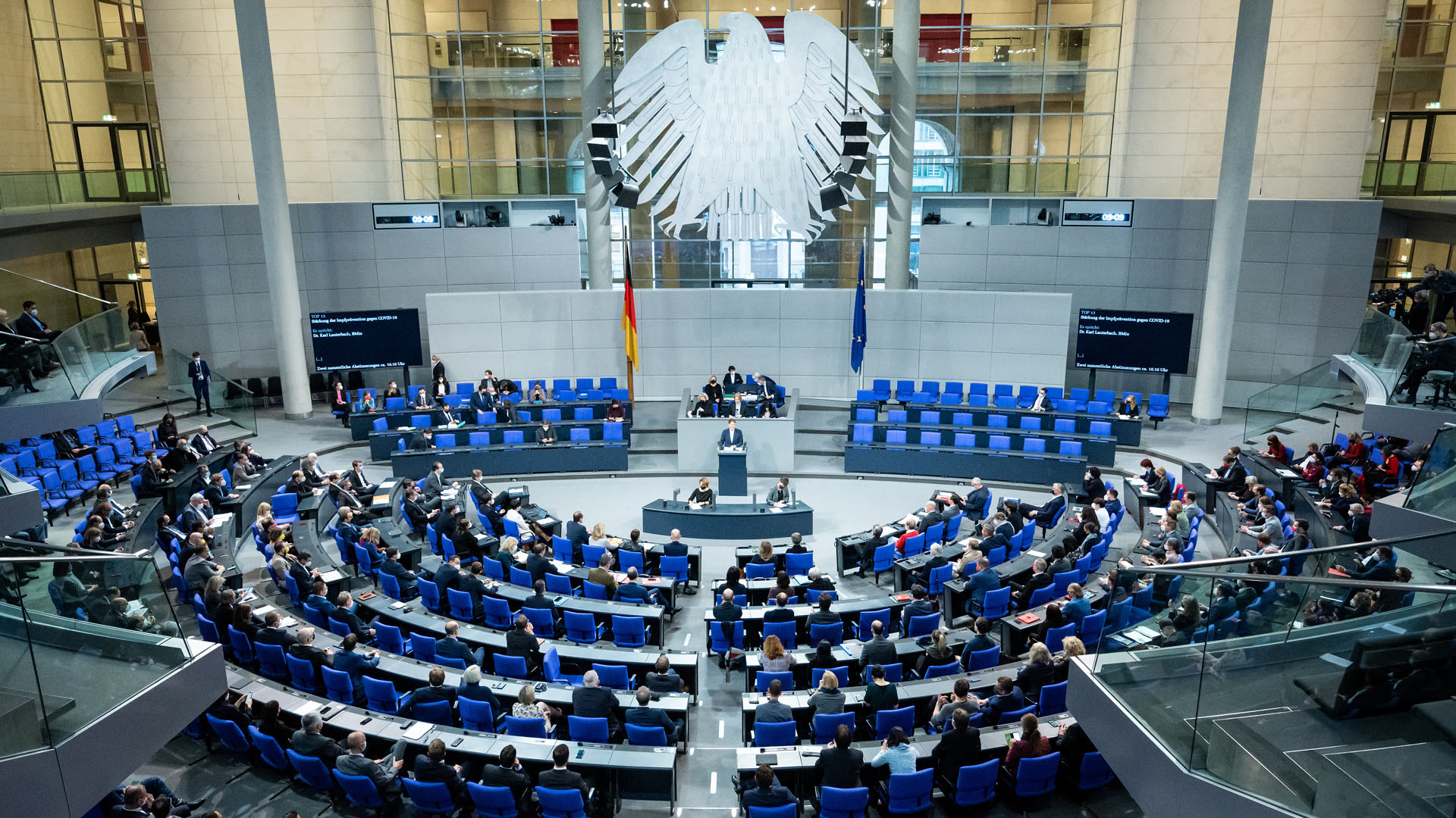 Debatte im deutschen Bundestag.