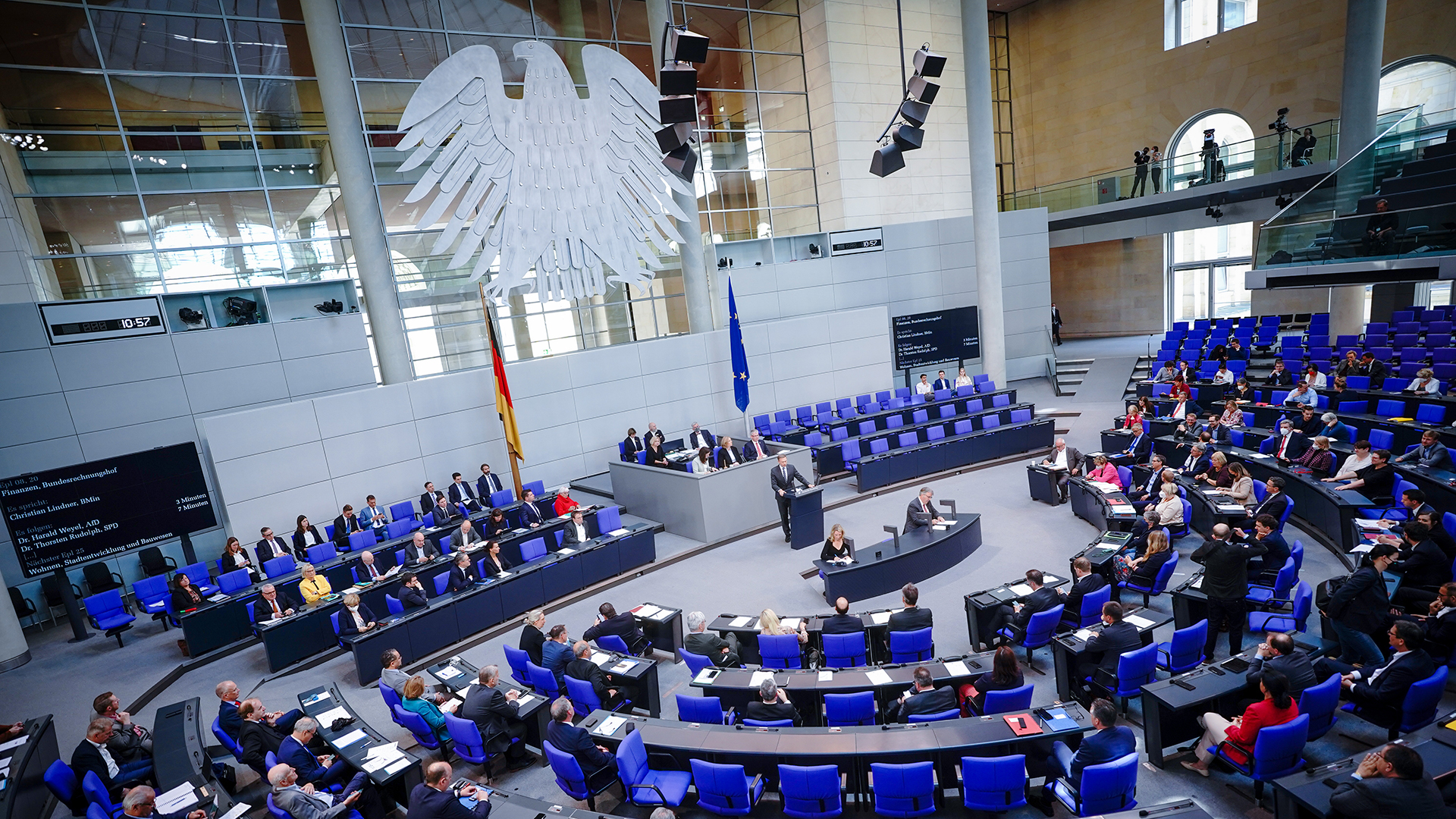 Plenarsaal des Deutschen Bundestags | dpa