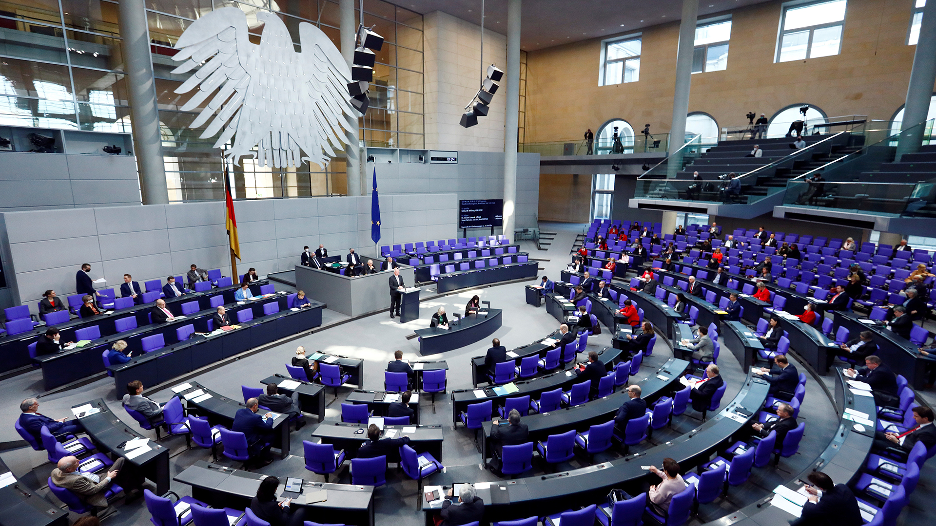 Sitzung im Bundestag zu Beginn der Haushaltswoche